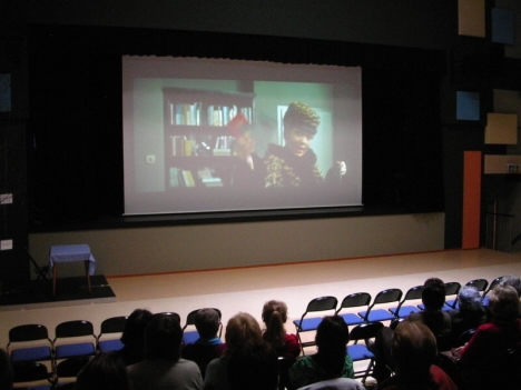 Zahájení veřejného promítání v broumovském kině 