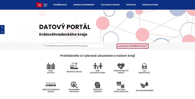 Nový datový portál zpřístupňuje data a informace z Královéhradeckého kraje