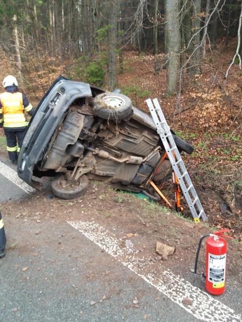 Dvě dopravní nehody na Broumovsku