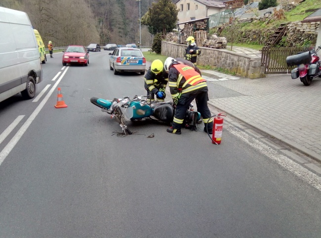 Dvě dopravní nehody na Broumovsku