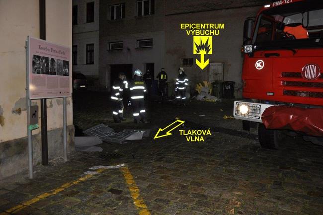 Výbuch v centru Broumova