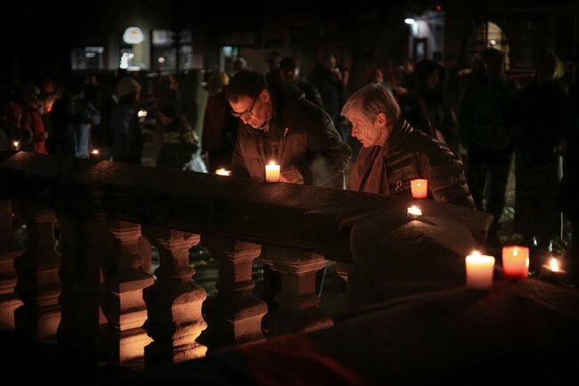 OBRAZEM: Oslava 17. listopadu na Broumovsku