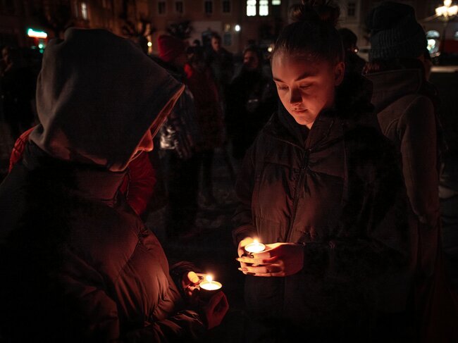 OBRAZEM: Oslava 17. listopadu na Broumovsku