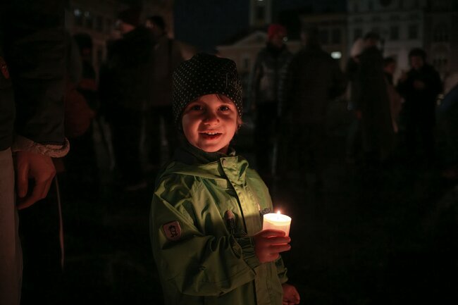 OBRAZEM: Oslava 17. listopadu na Broumovsku