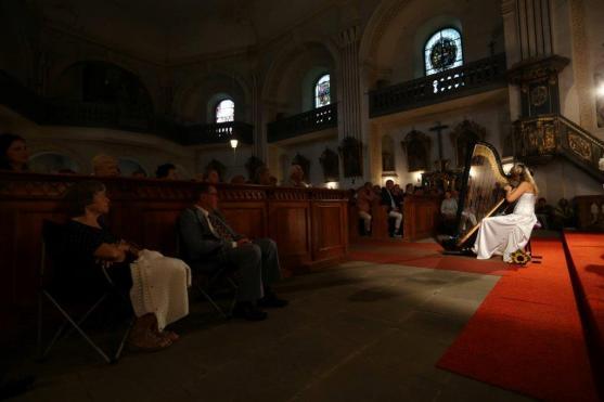 Ruprechtický kostel rozezněla harfa Kateřiny Englichové