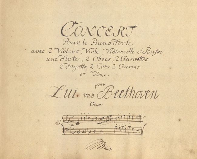 Festival Za poklady Broumovska vydává tiskem pozoruhodnou faksimili dobového opisu Klavírního koncertu č. 1 C dur Ludwiga van Beethovena 