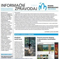 Vyšlo první číslo informačního zpravodaje Společnosti pro destinační management na Broumovsku