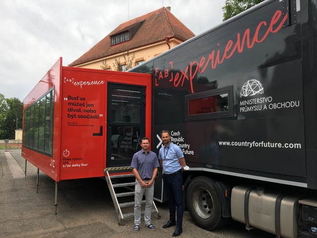 Pojízdná učebna techniky v Broumově na Masarykově základní škole
