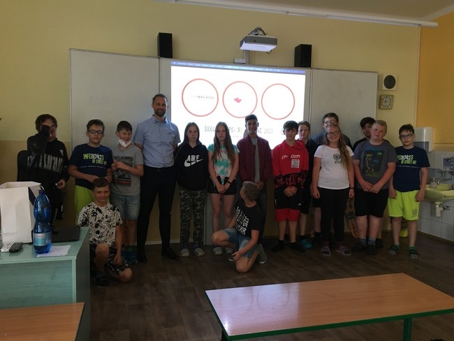 Pojízdná učebna techniky v Broumově na Masarykově základní škole