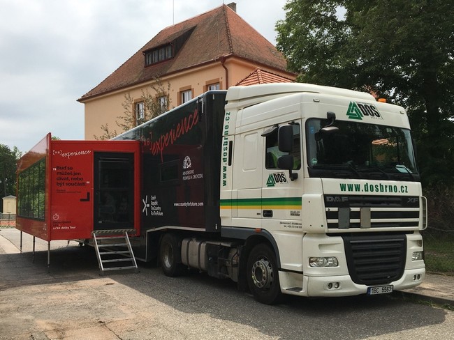 Pojízdná učebna techniky v Broumově na Masarykově základní škole