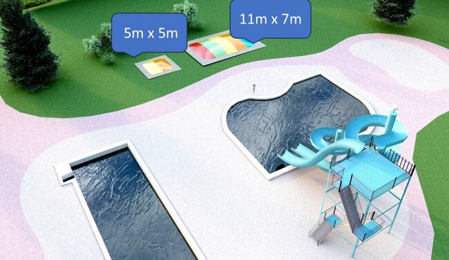 Na koupališti v Meziměstí přibudou trampolíny