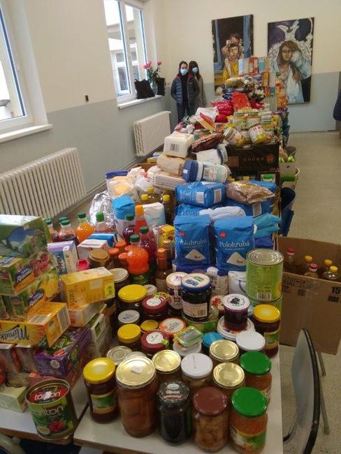 Poděkování za potravinovou sbírku