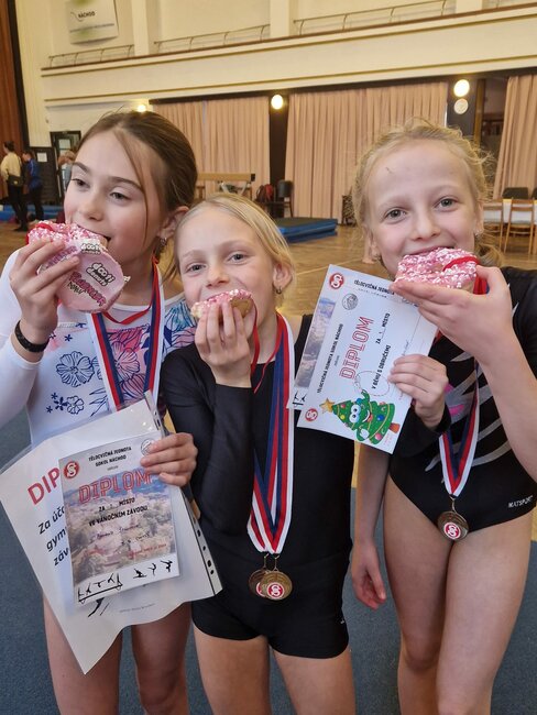 Talentované gymnastky z Broumova