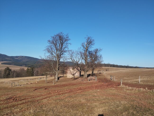 Autem až k Laudonově kapli. Hloupý nápad poškodil cestu i okolní pozemky