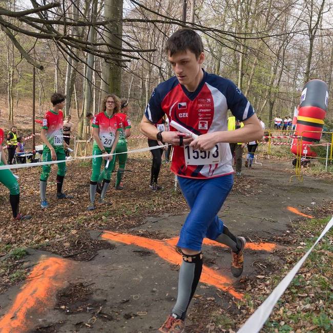 Jan Rusin reprezentoval Českou republiku na Mistrovství Evropy v orientačním běhu dorostu