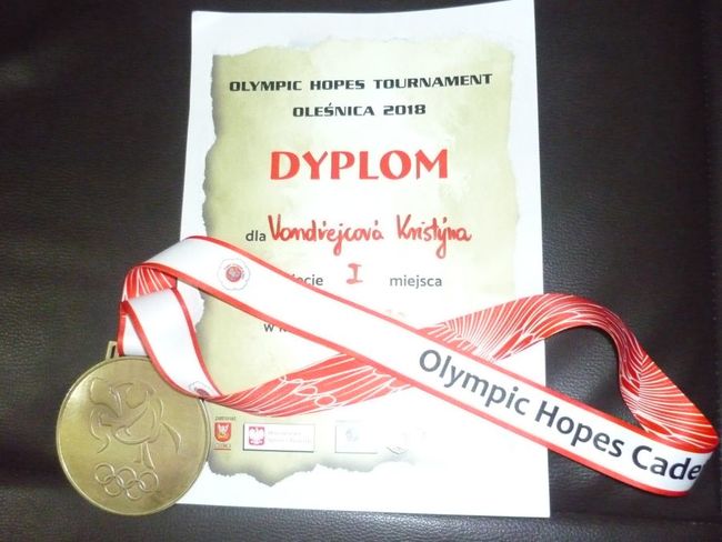 Judistka Kristýna Vondřejcová zlatá v Polsku