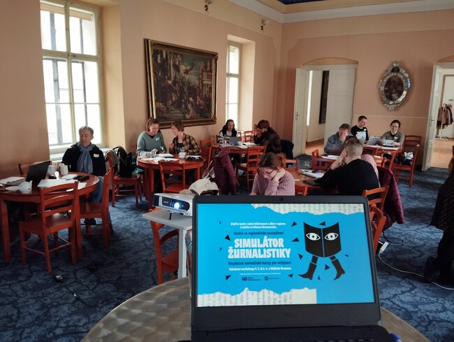 Proběhl první Simulátor žurnalistiky