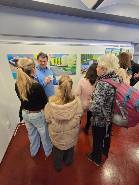 Barevný svět Josefa Rýdla rozzářil Galerii Kerim v Meziměstí