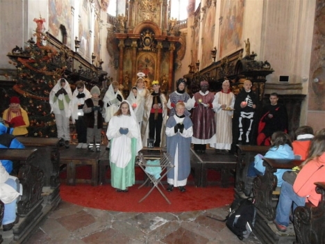 Děti na Vánočním ladění v Broumově