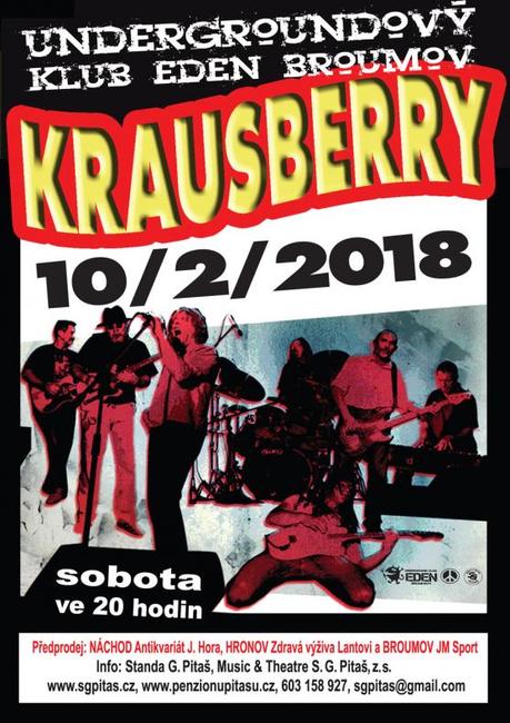 Krausberry se vrací do Edenu. V únoru zde ještě zahrají Krucipüsk, Národ Sobě, Vladivojsko a Marco Mendoza