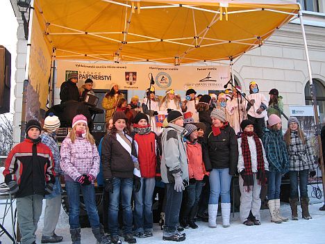 Děti na Vánočním ladění v Broumově