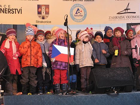 Děti na Vánočním ladění v Broumově