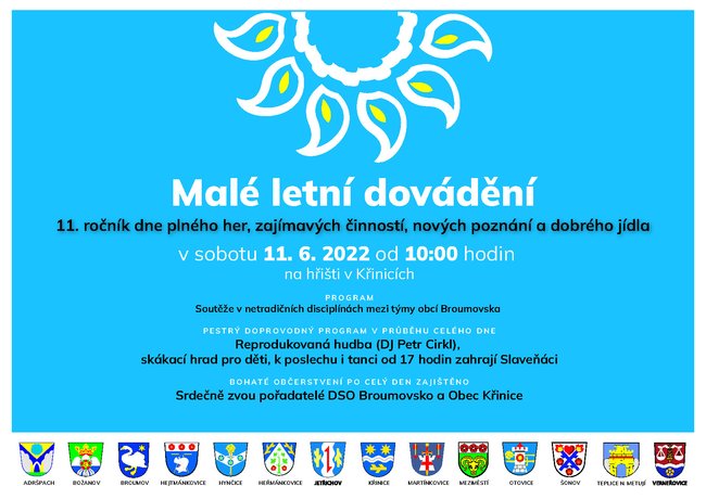 Malé letní dovádění 2022