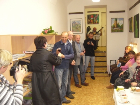 Vernisáž výstavy obrazů Bogdana Nikadona 