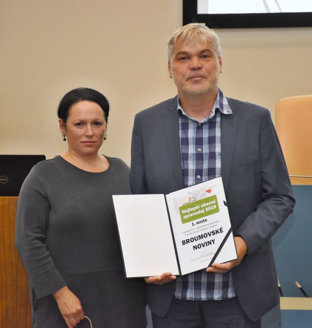 Broumovské noviny jsou nejlepší zpravodaj v Královéhradeckém kraji za rok 2019 