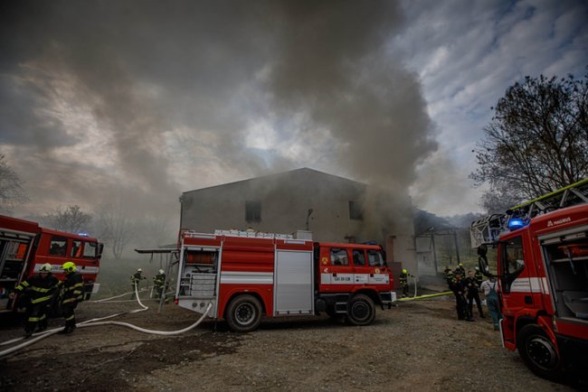 Velký požár v České Metuji