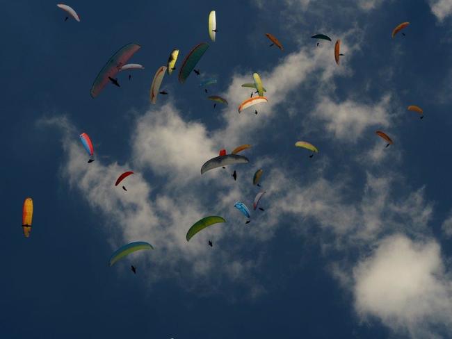 Paragliding na Broumovsku