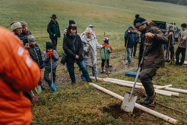 Ovocná alej vysazena na počest loňského Stromu roku
