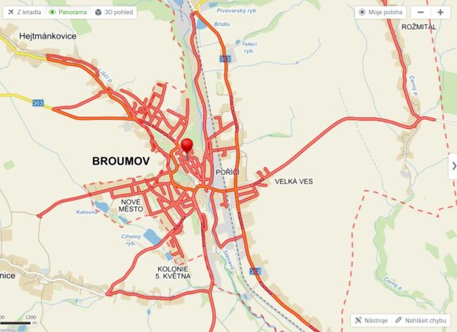 Broumov, Police nad Metují i Hronov virtuálně ožily prostřednictvím Seznam.cz Panorama