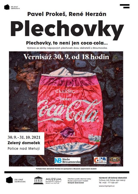 Po sýrových etiketách a zápalkových nálepkách se v Zeleném domečku budou vystavovat nápojové plechovky