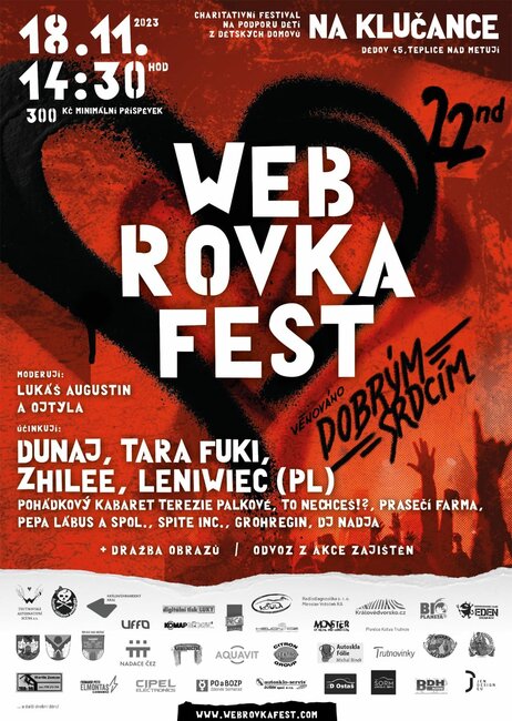Webrovkafest 2023: Dunaj, Tara Fuki či Leniwiec