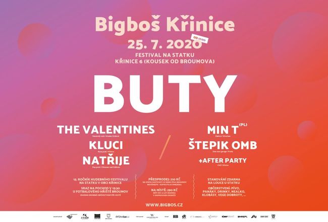 Jubilejní Bigboš Křinice s BUTY již tuto sobotu 