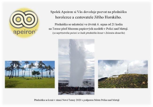 V Polici se s Jiřím Horkým vydají na cestu kolem světa 