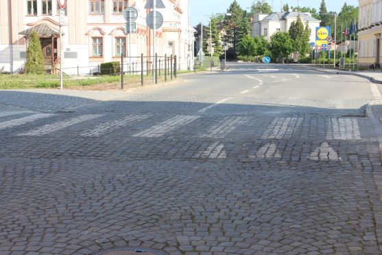 Bezpečnost chodců byla hlavní priorita Města Broumova při stavebních úpravách u vjezdu do centra 