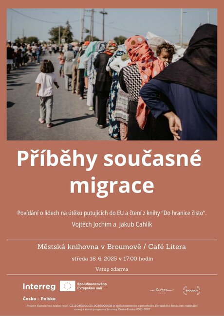 Příběhy současné migrace. Knihovna v Broumově zve na besedu