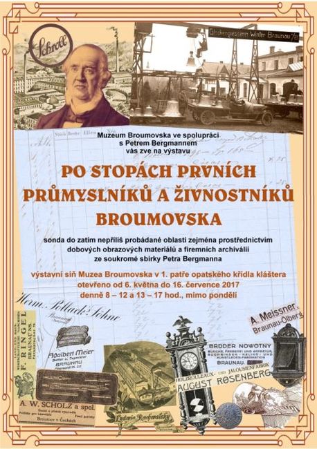 Výstava Po stopách prvních průmyslníků a živnostníků na Broumovsku je prodloužena