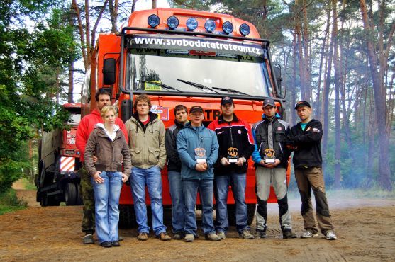 Závodní Tatra z jetřichovského Svoboda Tatra Teamu vyjela 3. místo na MT Rally Drawsko Pomorskie