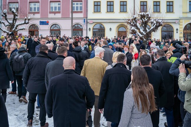 Obrazem: Prezident na Broumovsku