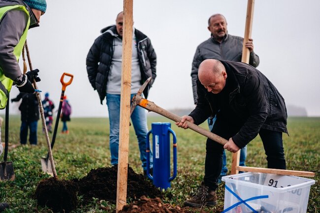 Alej svobody pomohl sázet i prezident Petr Pavel