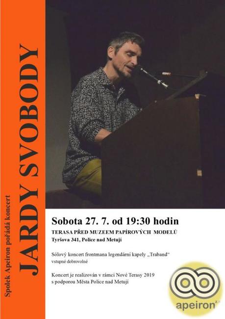 Frontman legendární kapely Traband Jarda Svoboda zahraje v Polici