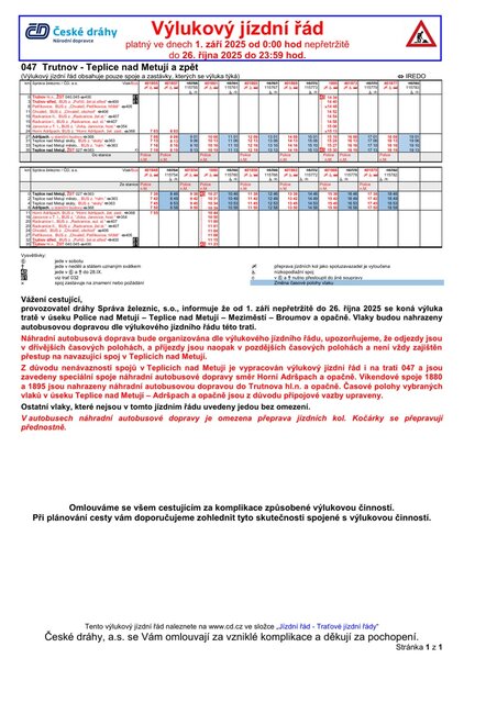 Zároveň se začátkem školního roku začne také výluka na železnici