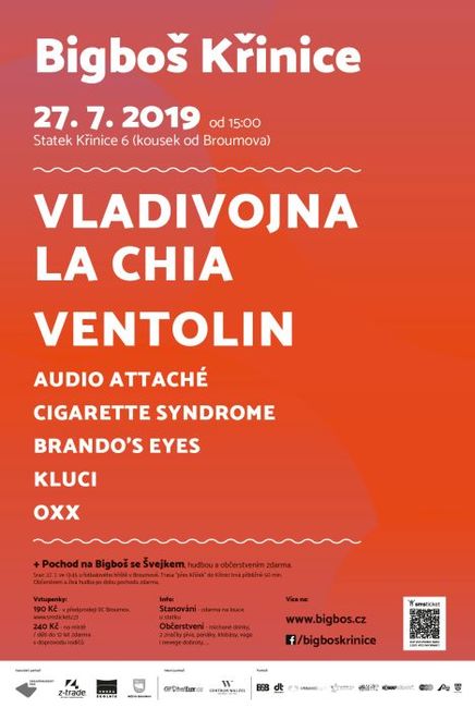 Na křinickém Bigboši vystoupí i Vladivojna La Chia