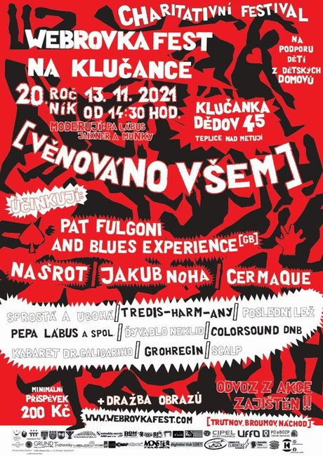 Webrovkafest na Klučance oslaví 20 let pomoci dětem britským blues