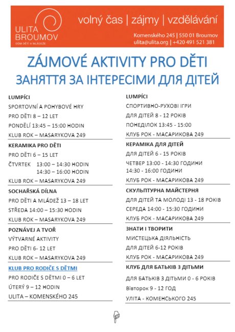 Adaptační programy v Ulitě