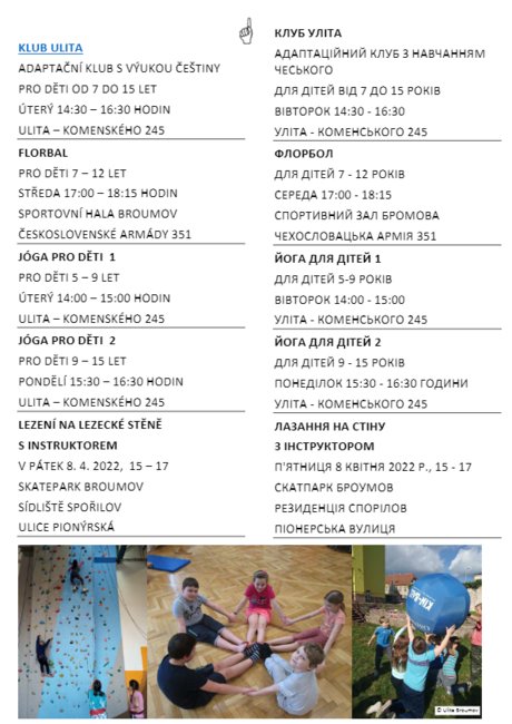 Adaptační programy v Ulitě