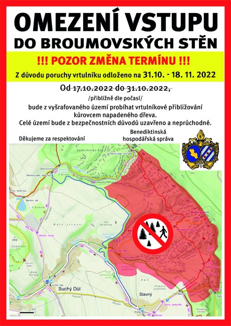 Uzavírka polických stěn: kam se během těžby nepodíváte